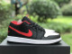 Authentic Air Jordan 1 Low Black/Fire Red-White