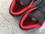 Authentic Air Jordan 1 Low Black/Fire Red-White