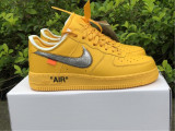 Authentic OFF-WHITE x Nike Air Force 1 Low “University Gold”