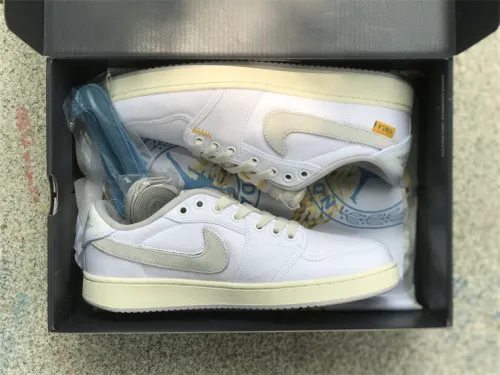 Authentic Union x Air Jordan 1 KO Low White/Grey