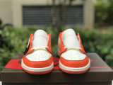 Authentic Air Jordan 1 Low White/Orange