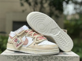 Authentic Nike Dunk Low White/Mtlc Red Bronze