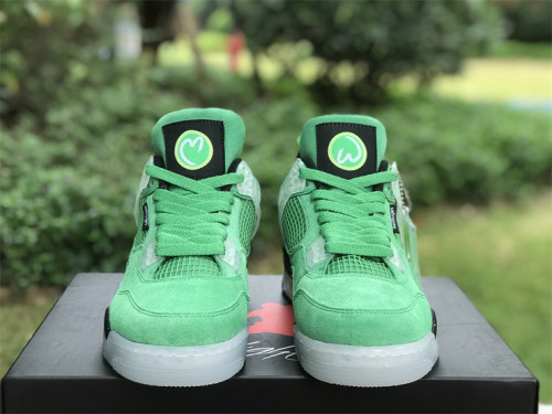 Authentic Air Jordan 4 Retro Fiuorescent Green/ Green Duck