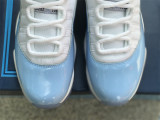 Authentic Air Jordan 11 White/Light Blue