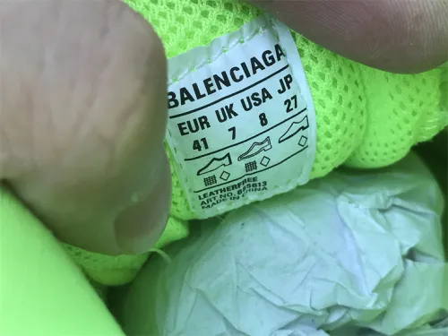 Authentic Balenciaga Triple s Clear Sole Yellow/Black