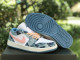 Authentic Air Jordan 1 Low Blue/White