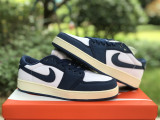 Authentic Air Jordan 1 KO Low White/Royal Blue