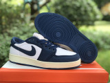 Authentic Air Jordan 1 KO Low White/Royal Blue