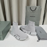 Authentic Balenciaga Speed Sneakers Grey
