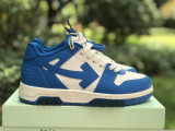 Authentic OFF-WHITE Out Of Office Leather Blue White