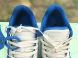 Authentic OFF-WHITE Out Of Office Leather Blue White