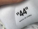 Authentic OFF-WHITE Out Of Office Leather White/Navy Blue