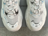 Authentic Balenciaga Triple-S Sneaker White/Black/Blue