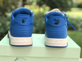 Authentic OFF-WHITE Out Of Office Leather Blue White