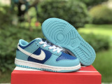 Authentic Nike Dunk Low Flash/White-Argon Blue