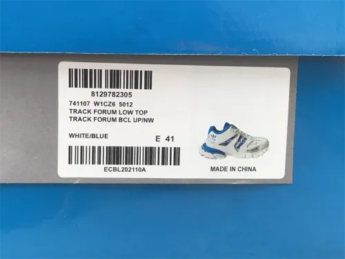 Authentic Balenciaga Track Trainers 3.0 White/Blue