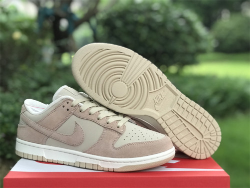 Authentic Nike Dunk Low WMNS “Sanddrift” White/Light Brown