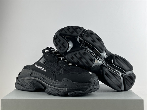 Authentic Balenciaga Triple s Mule Black