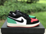 Authentic Air Jordan 1 Low “Quai 54” Black/Green