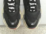 Authentic Balenciaga Triple s Mule Black/White/Red