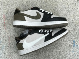 Authentic Travis Scott x Air Jordan 1 White Mocha inverted Hook