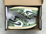 Authentic Air Jordan 1 Low Black/Bleached Coral-Grey Fog
