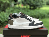 Authentic Travis Scott x Air Jordan 1 White Mocha inverted Hook