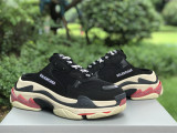 Authentic Balenciaga Triple s Mule Black/White/Red
