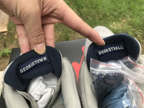 Authentic Air Jordan 4 Georgetown PE  Grayness/White