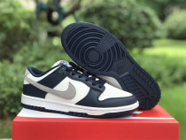Authentic Nike Dunk Low Midnight Navy/Light Smoke Grey