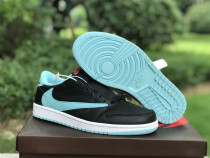 Authentic Travis Scott x Air Jordan 1 Low OG Black/Blue