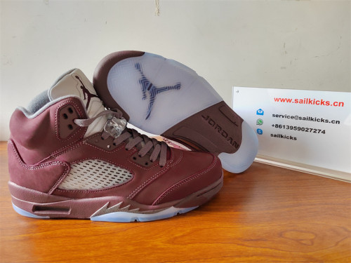 Authentic Air Jordan 5 “Burgundy”