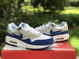 Authentic Nike Air Max 1 White/Game Royal Neutral Grey