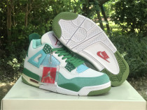 Authentic Air Jordan 4 PE SB Light Green/ Forest Green