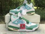 Authentic Air Jordan 4 PE SB Light Green/ Forest Green