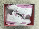 Authentic Air Jordan 4 Retro White/Pink