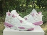 Authentic Air Jordan 4 Retro White/Pink