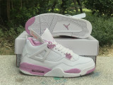 Authentic Air Jordan 4 Retro White/Pink