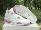 Authentic Air Jordan 4 Retro White/Pink
