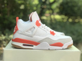 Authentic Nike SB x Air Jordan 4 White/Orange/Ashen