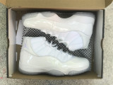 Authentic Air Jordan 11 Retro White/Metallic Silver