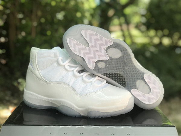 Authentic Air Jordan 11 Retro White/Metallic Silver