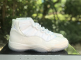 Authentic Air Jordan 11 Retro White/Metallic Silver