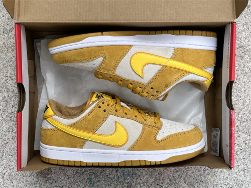 Authentic Nike Dunk Low WMNS “Gold Suede”