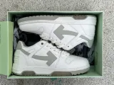 Authentic OFF-WHITE Out Of Office Leather White/Beige