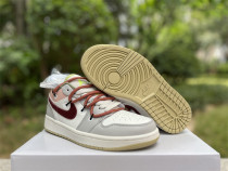 Authentic Air Jordan 1 Low Sail/Oil Green Sail Authentic Air Jordan 1 Low Sail/Oil Green Sail