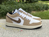 Authentic Air Jordan 1 Low SE “Brown Elephant”