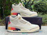 Authentic J Balvin x Air Jordan 3 Multi-colors Smile
