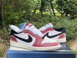 Authentic Trophy Room x Air Jordan 1 Low Black/Sail/Metallic Gold