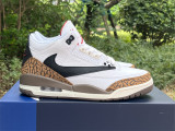 Authentic Air Jordan 3 White/Mocka Brown/Black